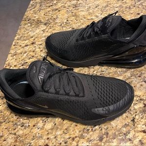 Nike Air Max 270 mens triple black size 14 shoes
